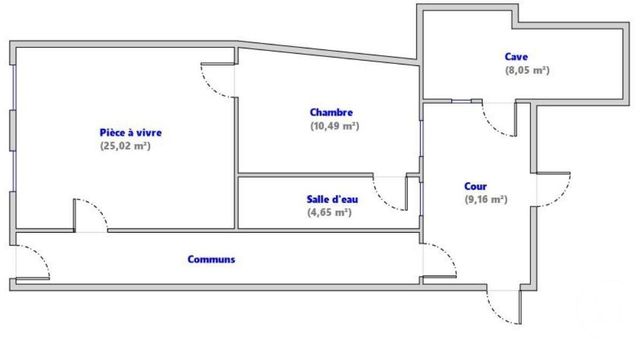 Appartement F2 à louer - 2 pièces - 40.16 m2 - MONTBELIARD - 25 - FRANCHE-COMTE - Century 21 Agence De La Gare