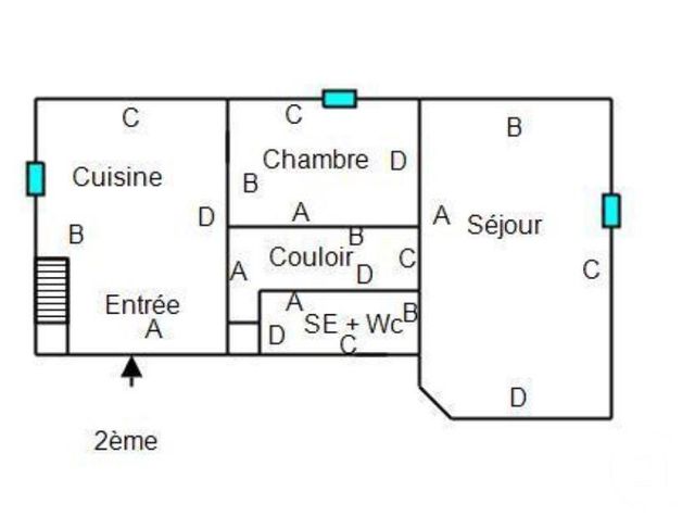 Appartement F2 à louer - 2 pièces - 42.5 m2 - SELONCOURT - 25 - FRANCHE-COMTE - Century 21 Agence De La Gare