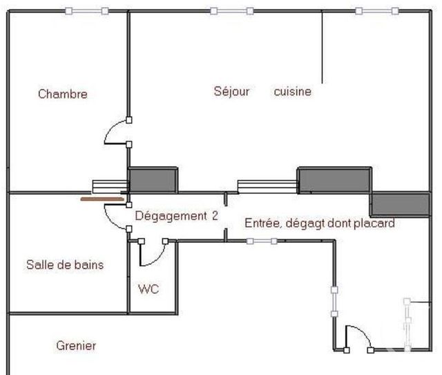 Appartement F2 à louer - 2 pièces - 56.52 m2 - MONTBELIARD - 25 - FRANCHE-COMTE - Century 21 Agence De La Gare